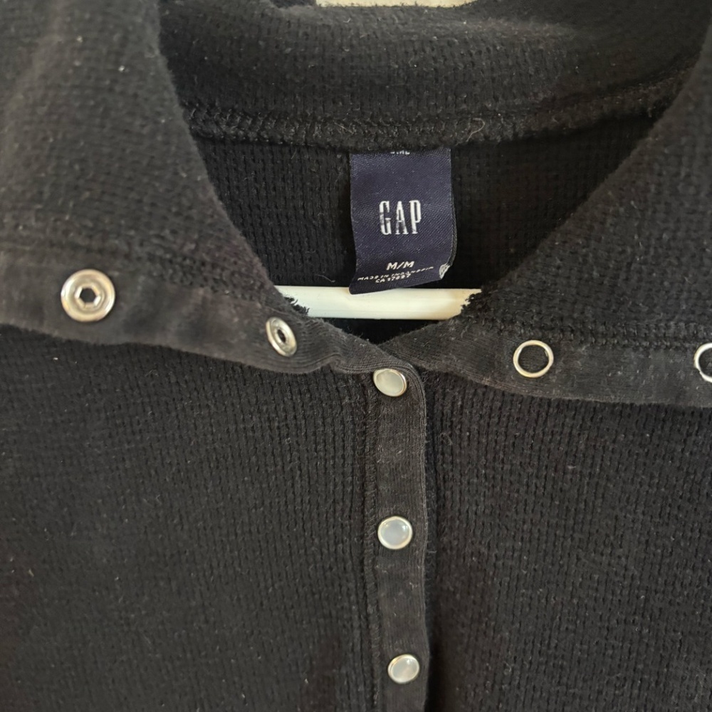 vintage early 2010s button up large collar GAP shirt * accepting offers - Picture 6 of 7